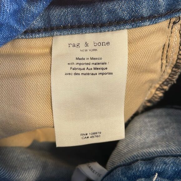 Rag & Bone Nina High Waist Ankle Cigarette Jeans 28 - Picture 9 of 10